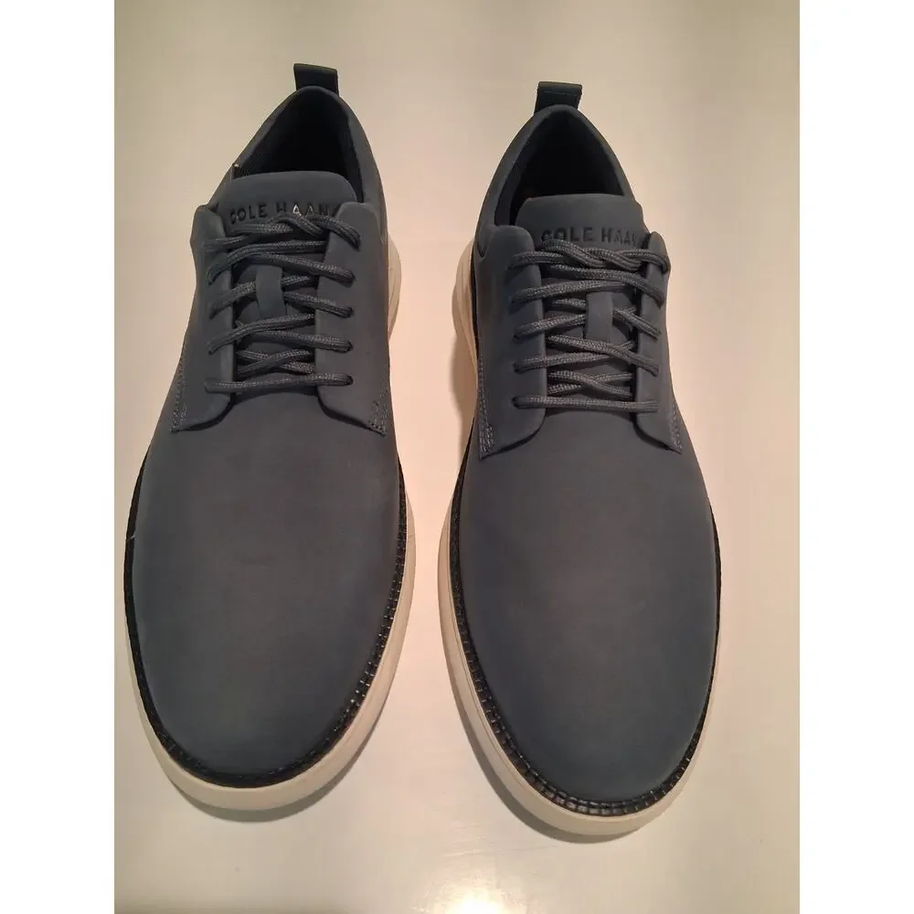 Cole Haan Grand Atlantic Mens Oxford Shoes Navy Blue Nubuck Size 10M C41662
